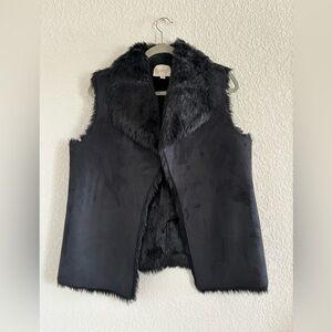 Faux fur & shearling vest